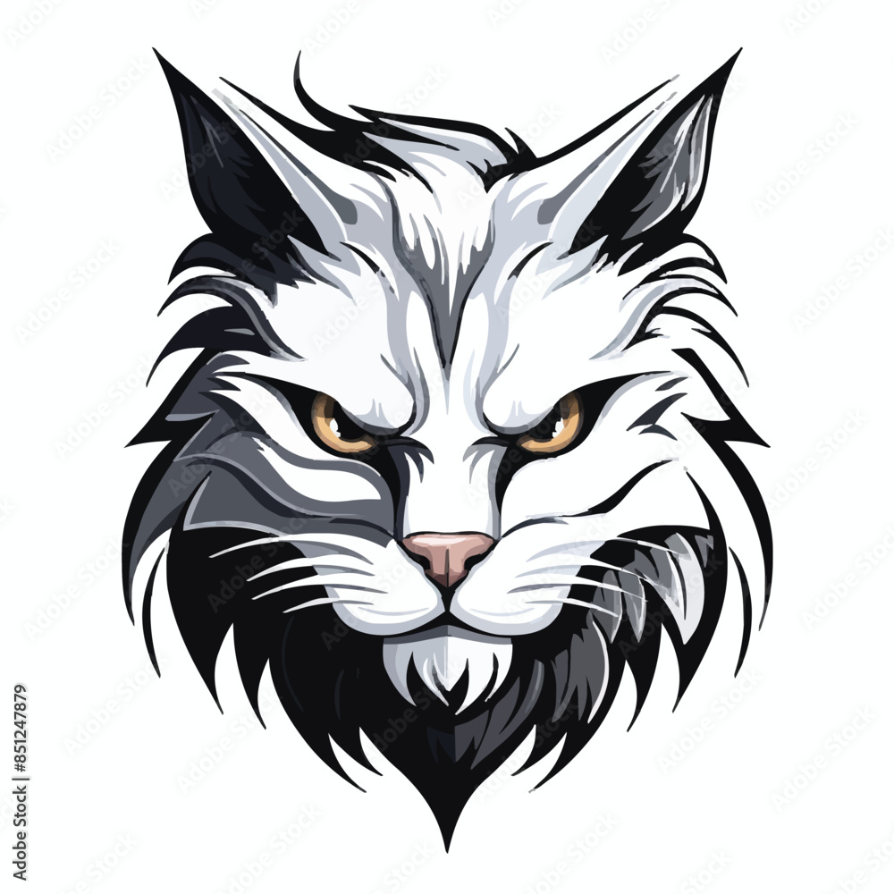 Cat head mascot Cat head mascot