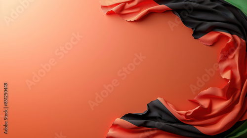 Vibrant Abstract Design with Red and Black Draped Fabrics Bold, Artistic Background for Modern Themes, Creative Projects, and Dynamic Visual Concepts