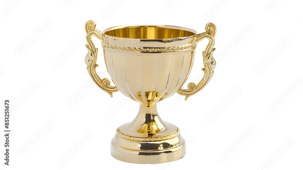 Glittering Golden Trophy Symbol of Triumph and Accomplishment Glittering Golden Trophy Symbol of Triumph and Accomplishment