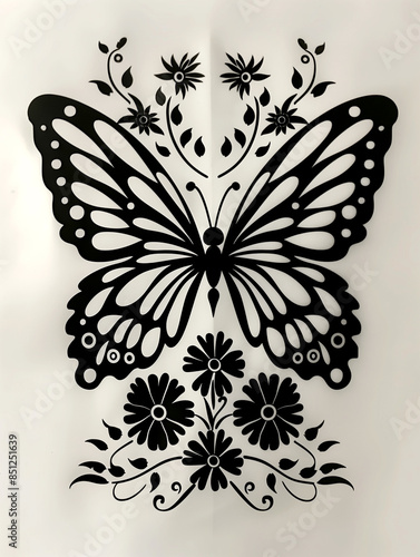 A butterfly with flowers on its wings © Bonya Sharp Claw
