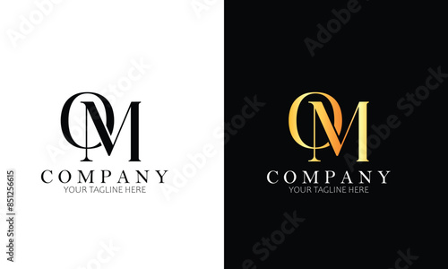 OM logo, letter logo, branding logo,  clothing logo