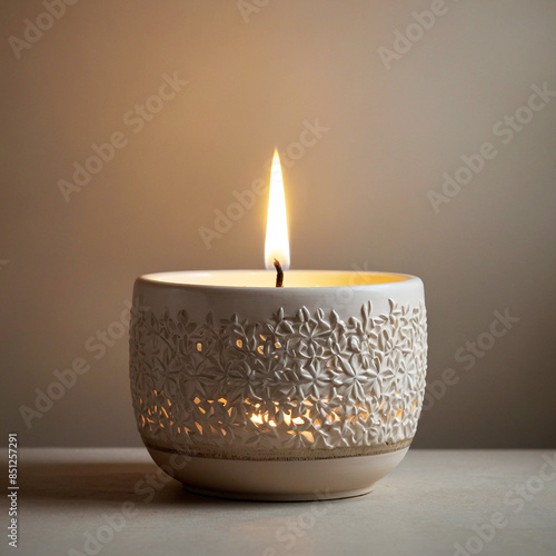 Handmade ceramic candle jars have a unique and artisanal charm. Each jar is crafted with attention to detail, showcasing the beauty of the natural clay and the skill of the potter