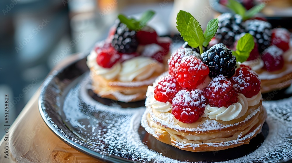 Tartlets with berries and cream img Tartlets with berries and cream img