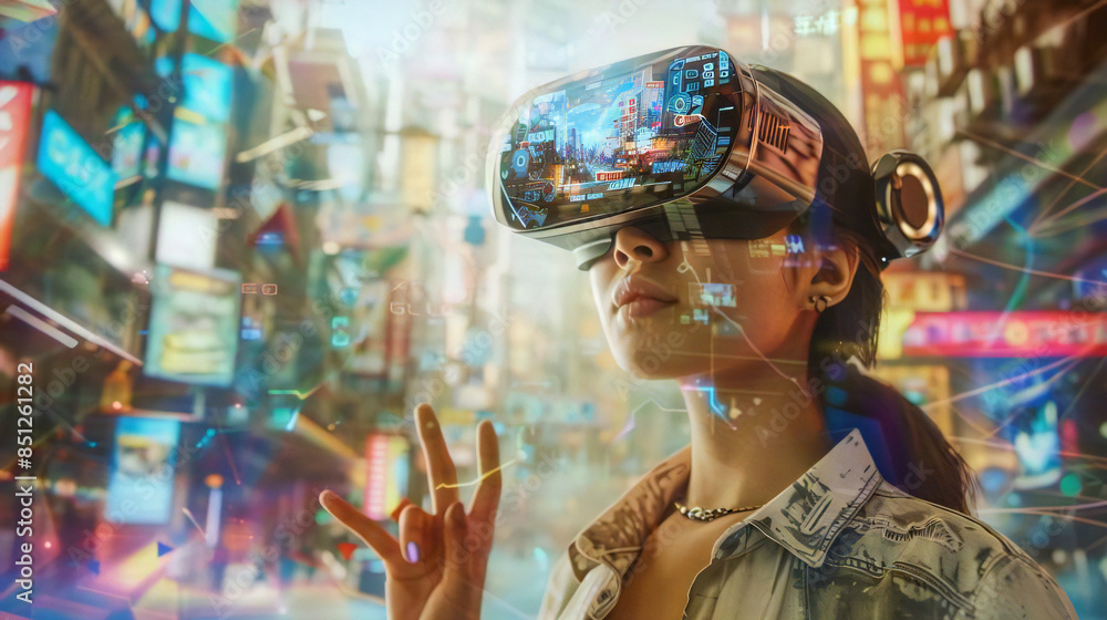 VR,メタバースの世界｜VR,Metaverse World　Generative　AI	