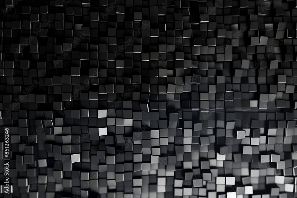 Fototapeta premium A black and white background with squares