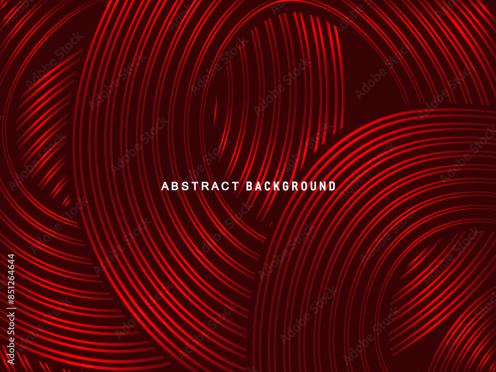 Abstract red glowing geometric lines on dark red background. Modern shiny red circle lines pattern. Futuristic technology concept, perfect for covers, posters, banners, brochures, websites, etc. Abstract red glowing geometric lines on dark red background. Modern shiny red circle lines pattern. Futuristic technology concept, perfect for covers, posters, banners, brochures, websites, etc.