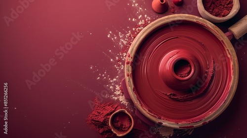 Wallpaper Mural Pottery Wheel and Wet Clay Torontodigital.ca