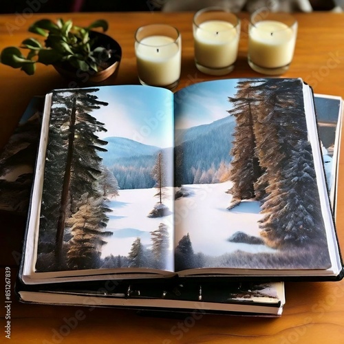 Wallpaper Mural christmas tree on a laptop Torontodigital.ca