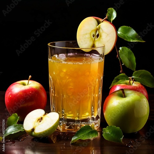 Wallpaper Mural apple juice and apples Torontodigital.ca