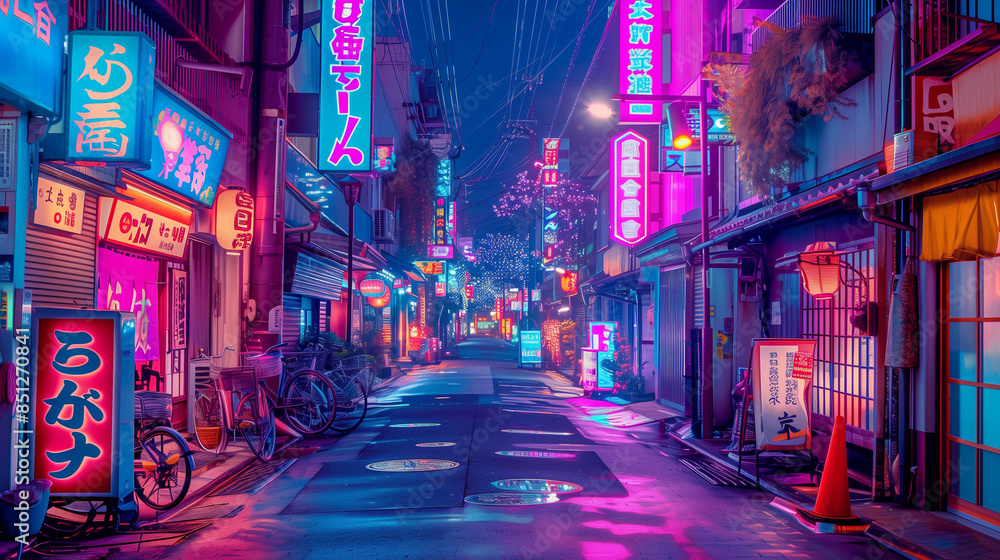 Japanese colorful Neon sign Tokyo city nightlife. Japanese colorful Neon sign Tokyo city nightlife.