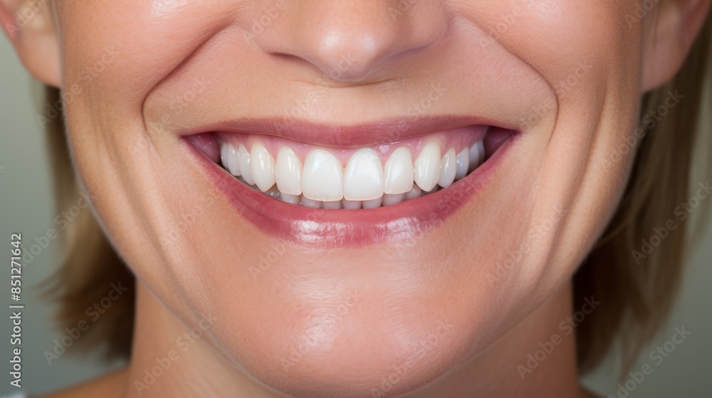 Naklejka premium woman's smile in a variety of settings, from everyday moments to special occasions.