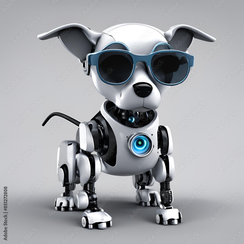 robot with glasses robot with glasses