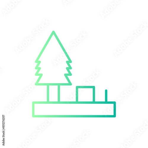 deforestation gradient icon