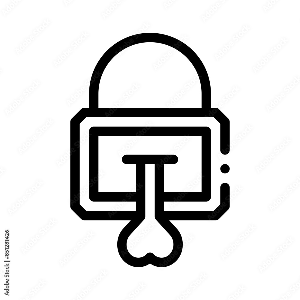 locked line icon locked line icon