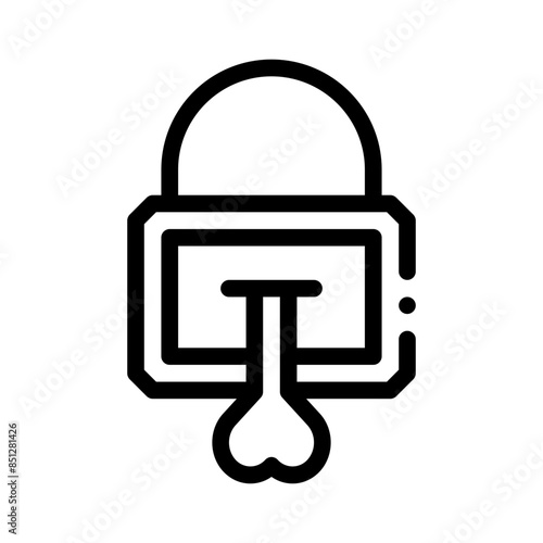 locked line icon