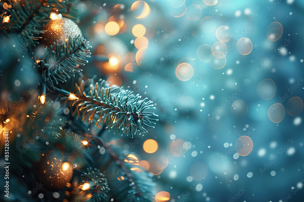 Christmas Tree with Blue and Silver Ornaments Elegant and Festive Holiday Decor Christmas Tree with Blue and Silver Ornaments Elegant and Festive Holiday Decor