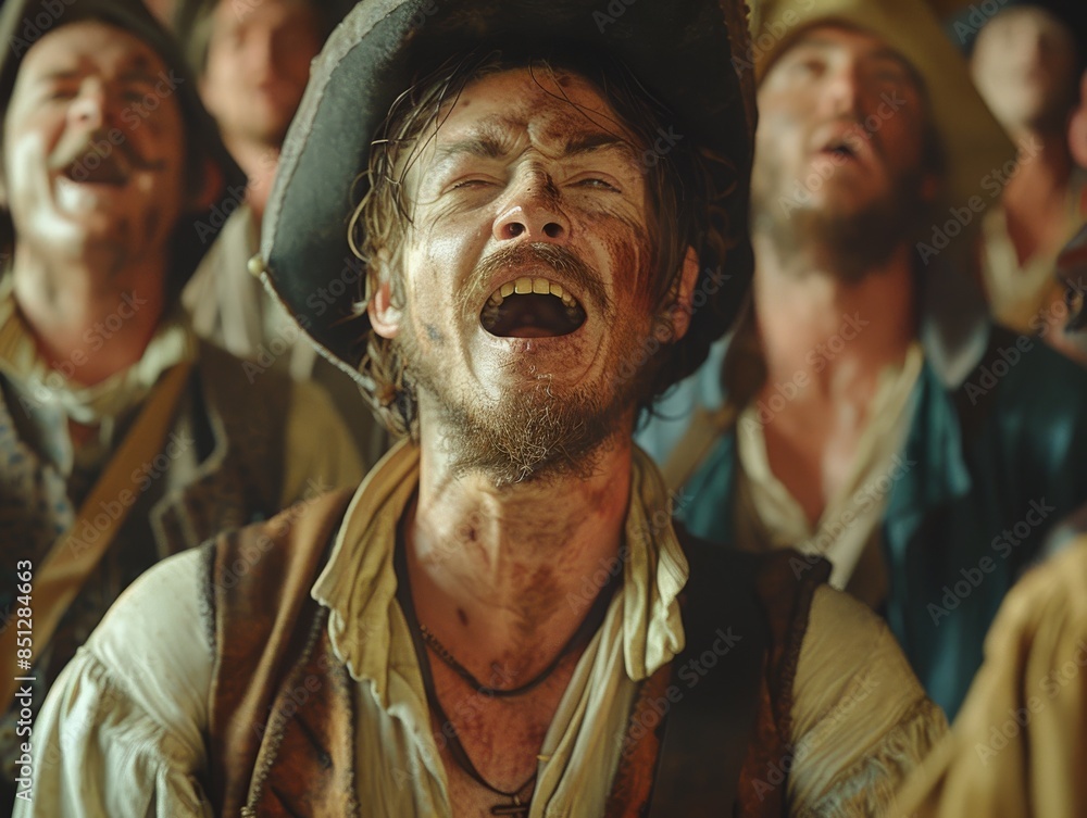 Revolutionary Patriots: United in Song - A Historically Accurate 3D Rendering of Patriots Singing During the American Revolution Revolutionary Patriots: United in Song - A Historically Accurate 3D Rendering of Patriots Singing During the American Revolution