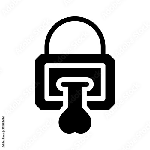 locked glyph icon