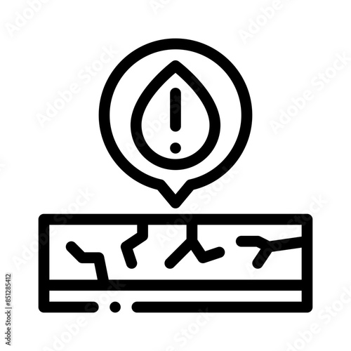 water shortage line icon