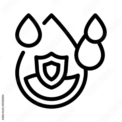 waterdrop line icon