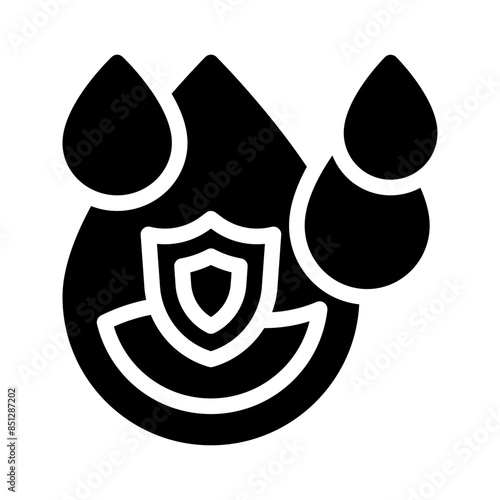 waterdrop glyph icon