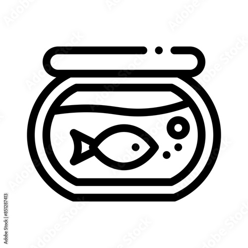 aquarium line icon
