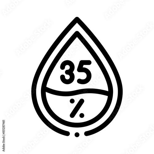 Obraz na plátně salinity line icon