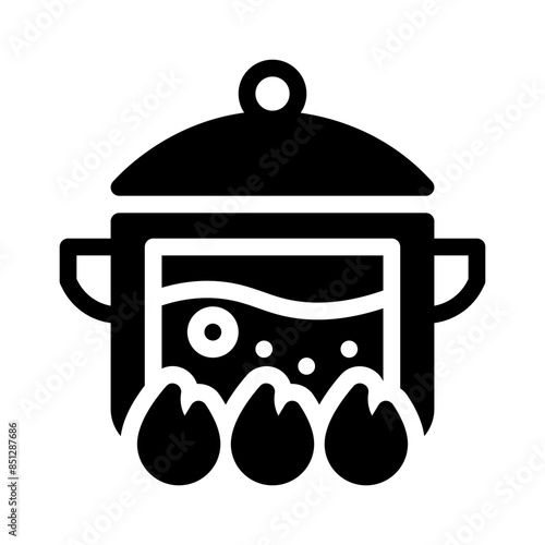 boiling glyph icon