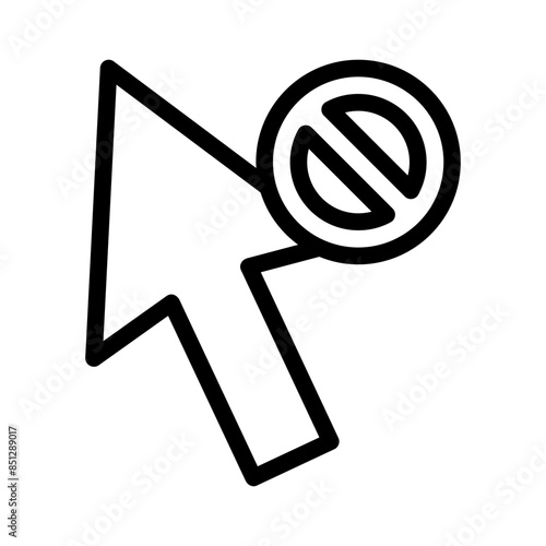 pointer line icon