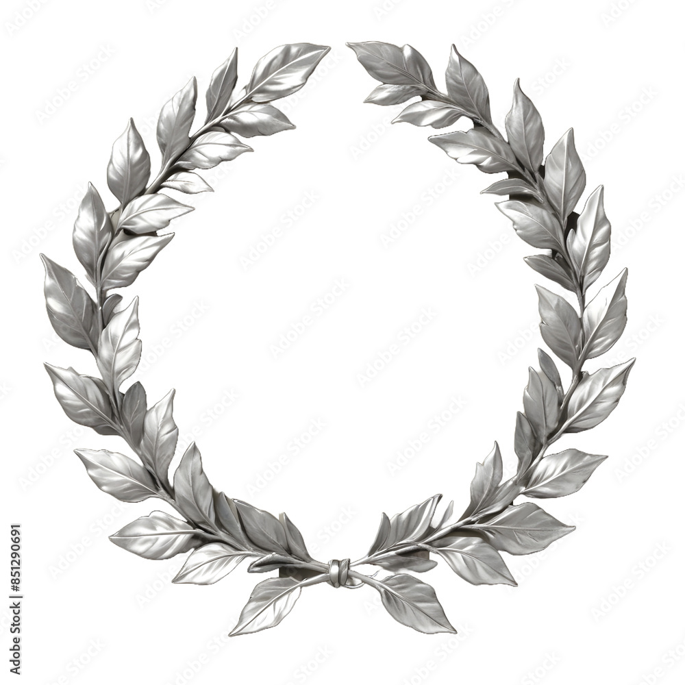 silver laurel prize vector png silver laurel prize vector png