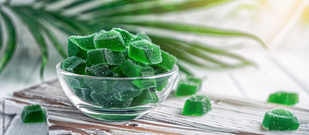 Obraz premium Sea moss gummy sweets: a natural vitamin and mineral source.