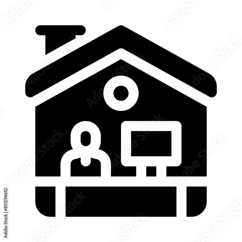 homeschooling glyph icon