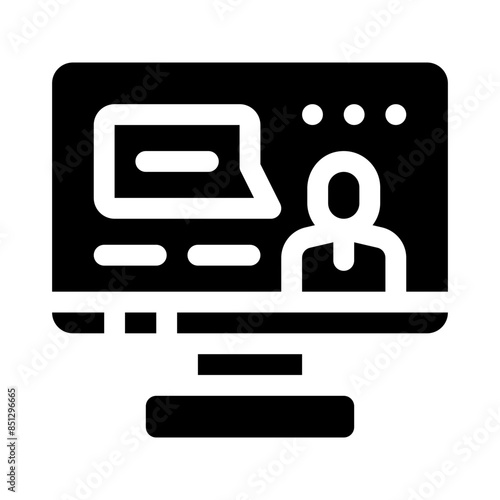 tutoring glyph icon