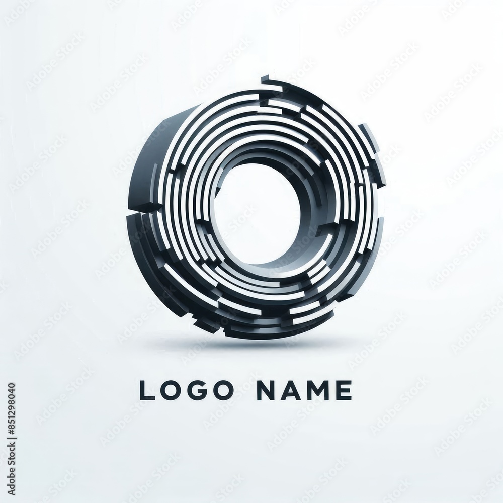 Futuristic Abstract Logo: Boundless Creativity Futuristic Abstract Logo: Boundless Creativity
