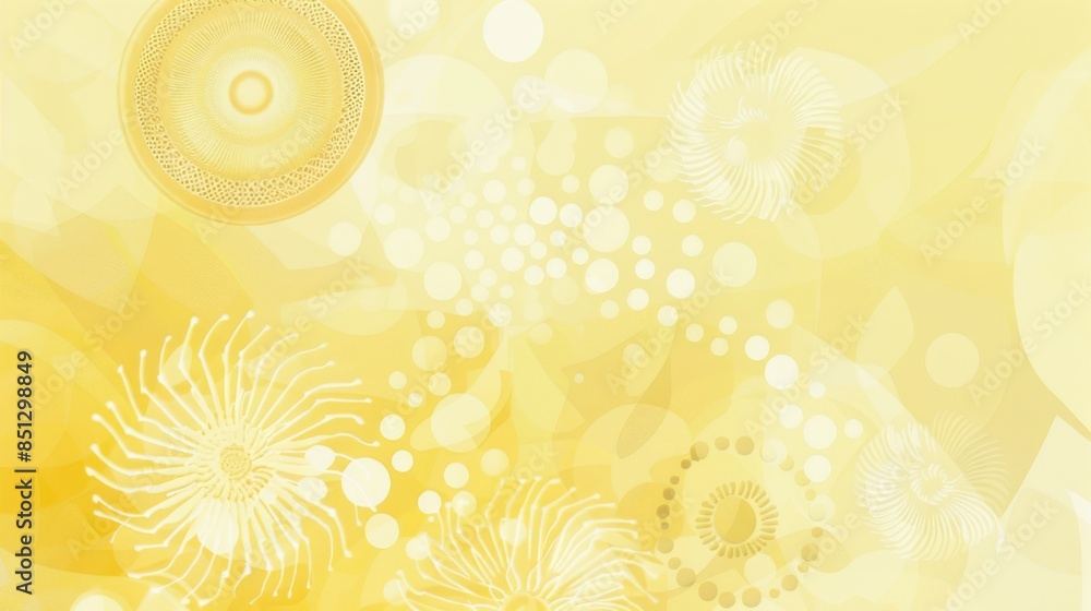 Light yellow background with triangle patterns