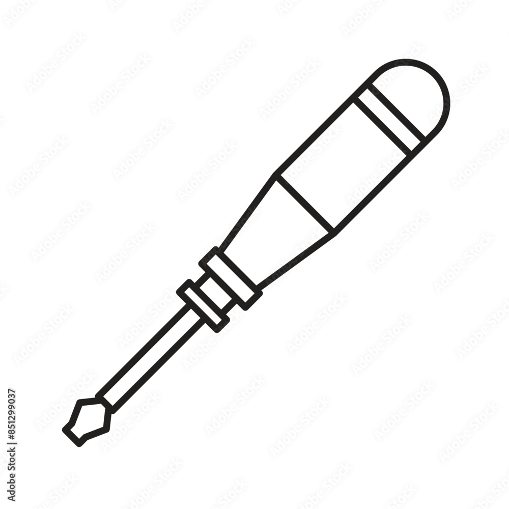 Fototapeta premium Screwdriver icon isolated on white background.