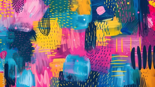 abstract colorful background with splashes