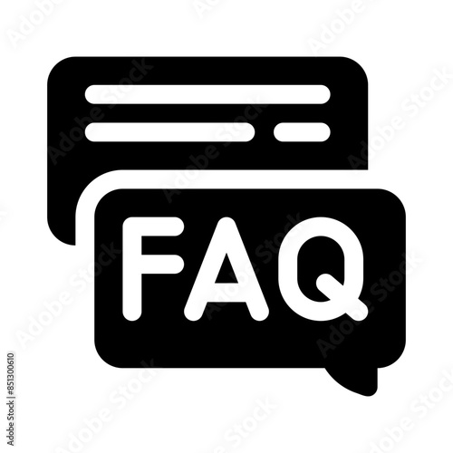 faq glyph icon