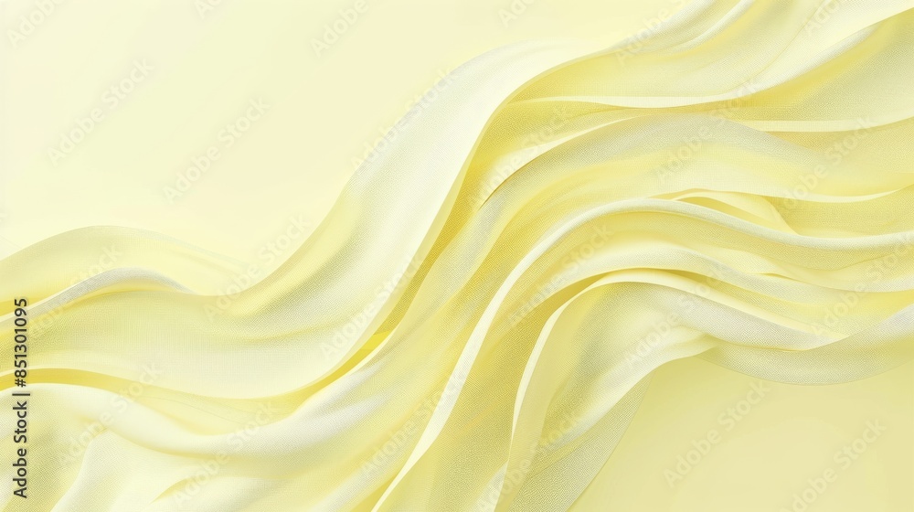 Fototapeta premium Light yellow background with cloud illustrations