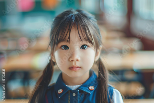 Wallpaper Mural Back to school concept, Little girl kid in a school uniform, school kid Torontodigital.ca