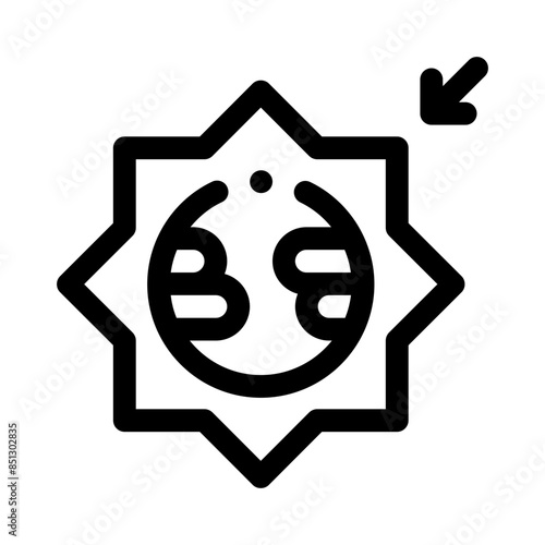 greenhouse effect line icon