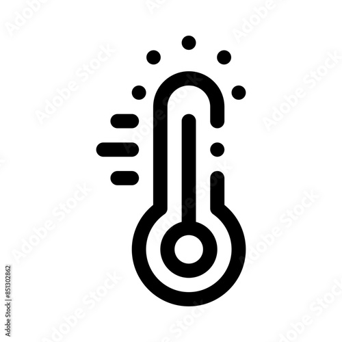 overheating line icon