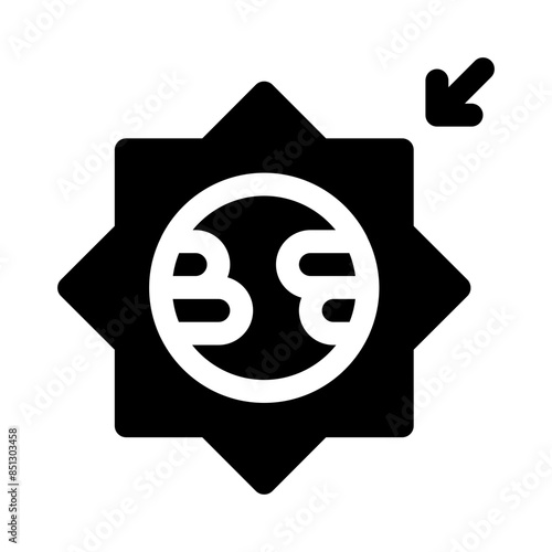 greenhouse effect glyph icon
