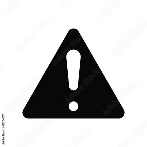 exclamation icon vector template design flat and simple