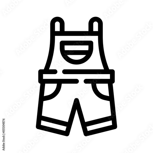 jumpsuit line icon