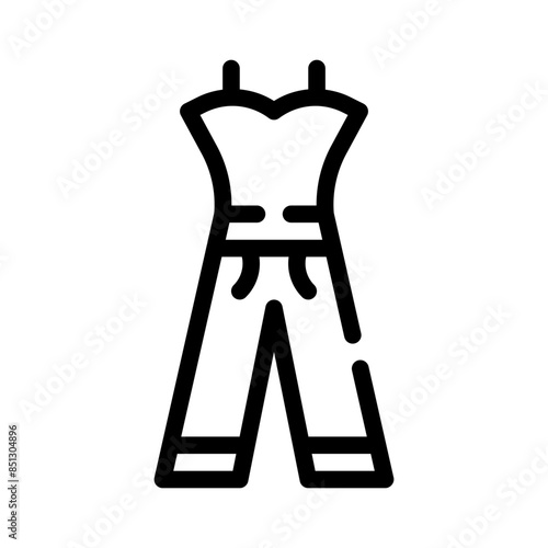 jumpsuit line icon