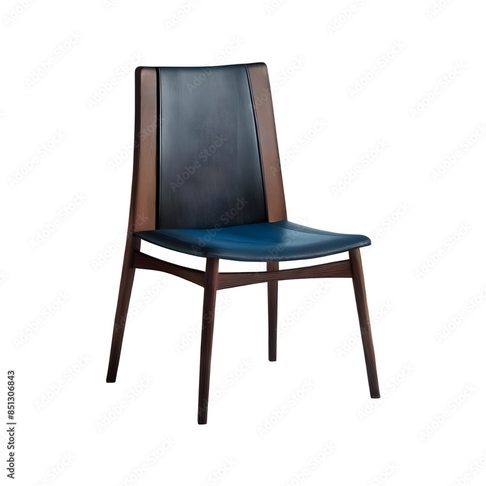 Isolated Azure and dark oak dining chair on a transparent background PNG, 3D chair PNG, Cut out chair Isolated Azure and dark oak dining chair on a transparent background PNG, 3D chair PNG, Cut out chair