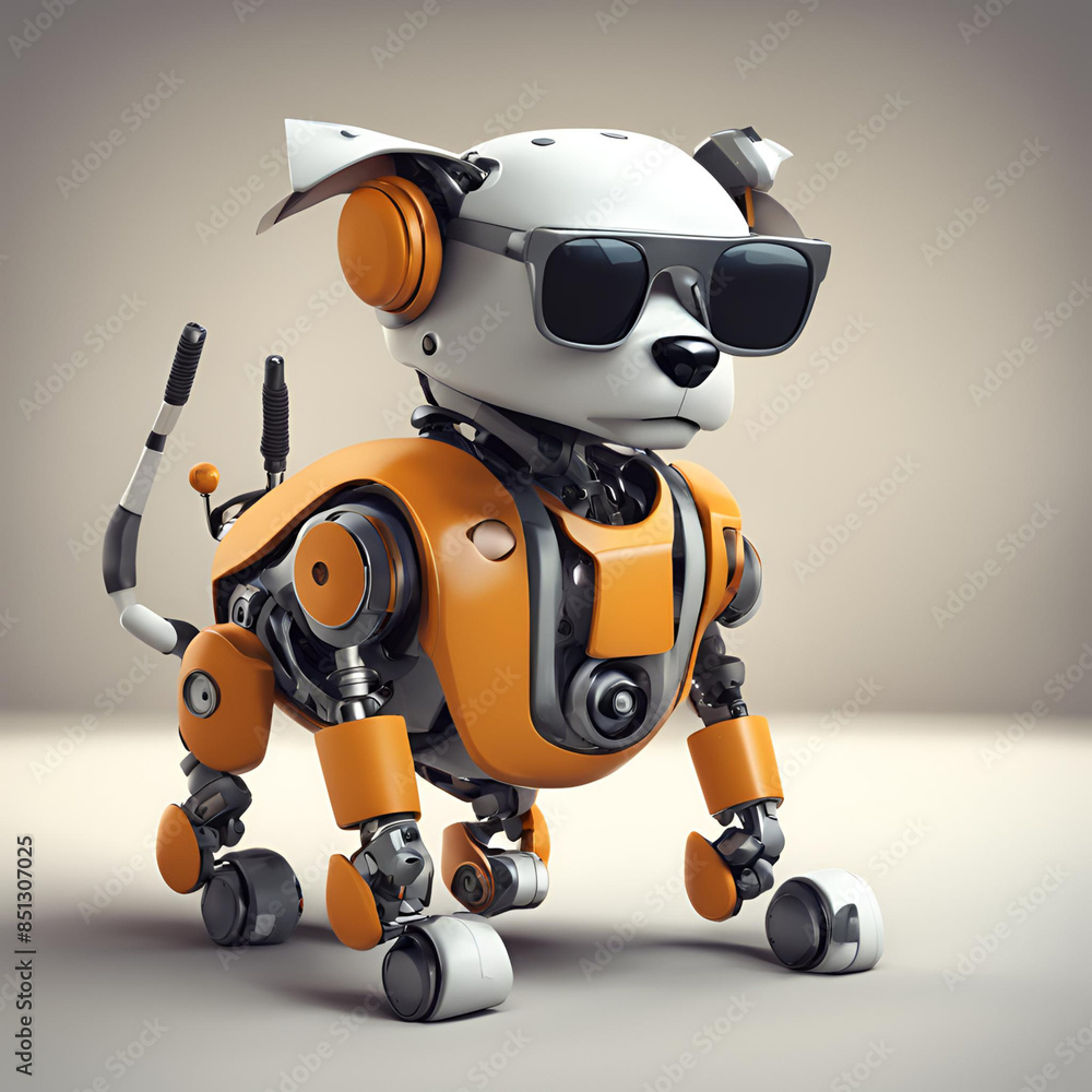 robot with a megaphone robot with a megaphone