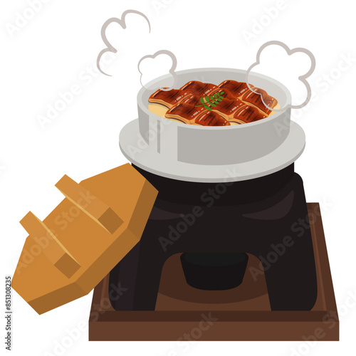食事_釜飯_うなぎの釜めし