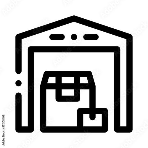 warehouse line icon